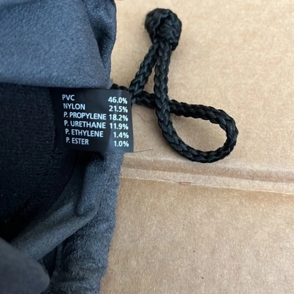 Canon LP1219 Faux Suede and Leather Drawstring Camera Lens Pouch